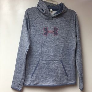 Under Armour Heather Gray/Purple Hoodie